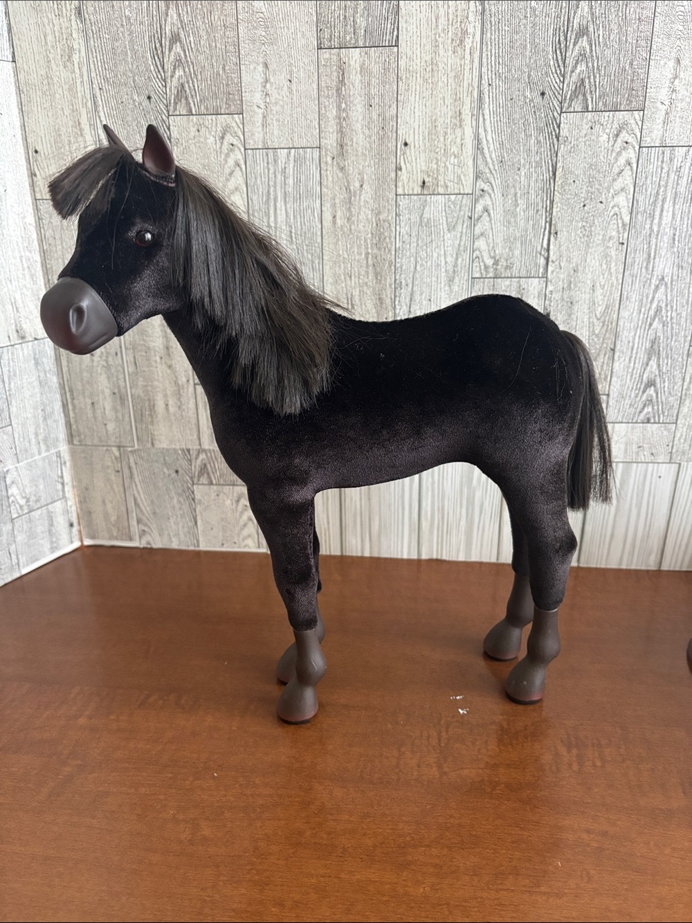 American girl collection penny Black  Horse Figurine -with saddle.